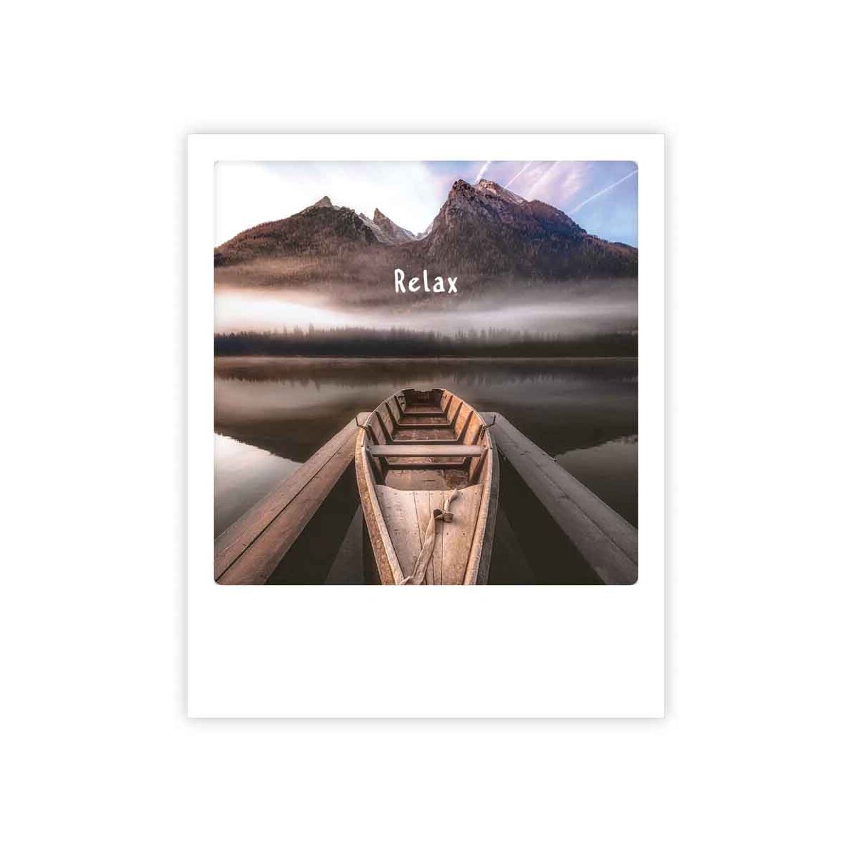 Photo-Postkarte "relax boat"