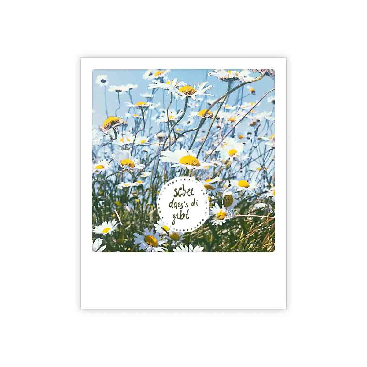 Photo-Postkarte "schee das's di gibt"