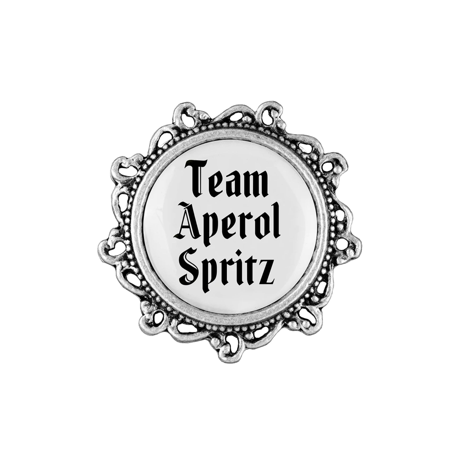 Gaudiknopf Team Aperol Spritz verziert